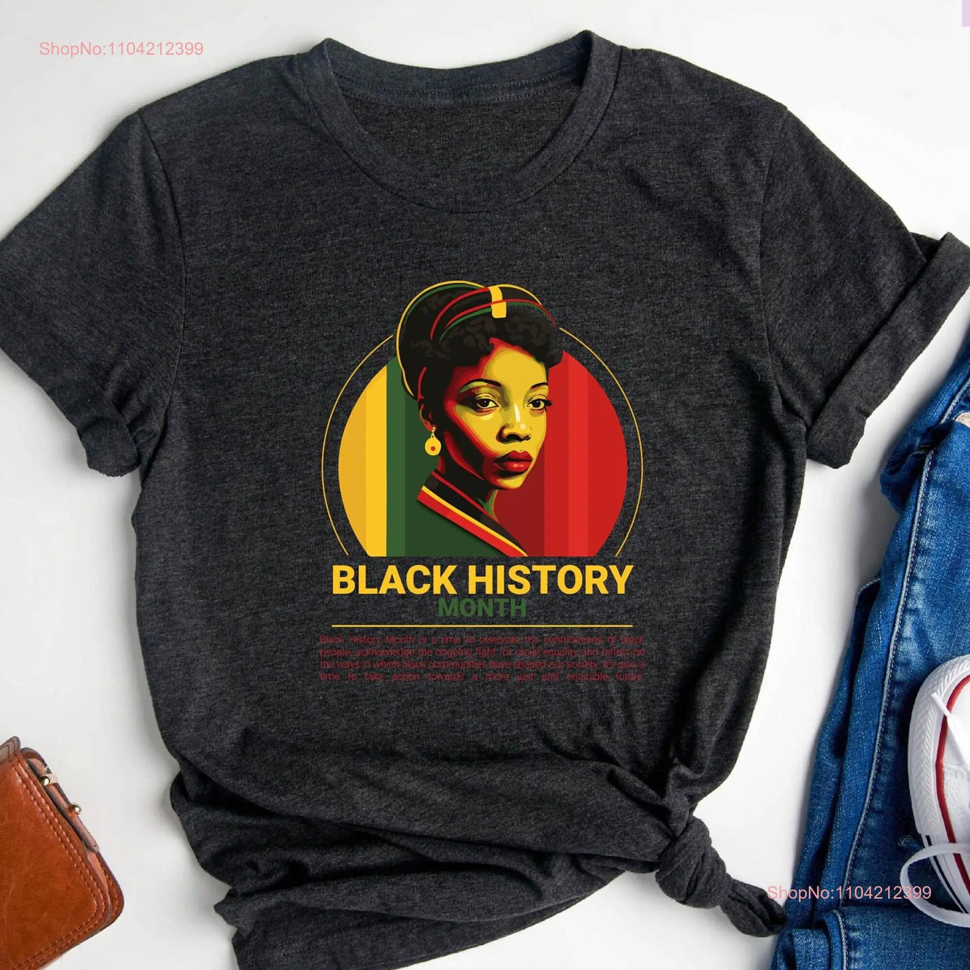 Black History Month T Shirt Girl Magic Lives Matter Juneteenth Social Justice Excellence long or short sleeves