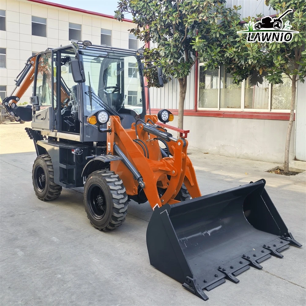 New Model Wheel Loader  1650mm Max Digging Depth with Strong Climbing Ability for Municipal Projects Backhoe Loader