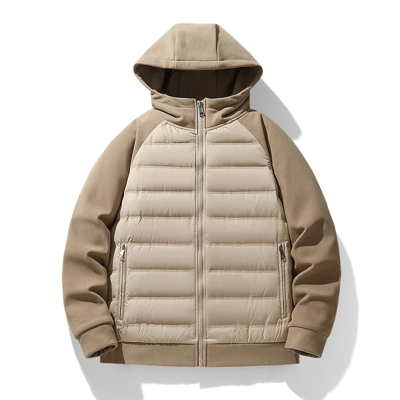 

COMXZ New 2025 Winter New Down Jacket Unisex Fashion Casual Hooded White Duck Down Trend waterproof and windproof outdoor Parka