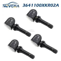 Sensor TPMS 3641100XKR02A para Haval F5 F7X F7 H2s nuevo H4 H6 nuevo H7L GreatWall P8 VV5 V6 VV7 Sensor de Monitor de presión de neumático 4 Uds