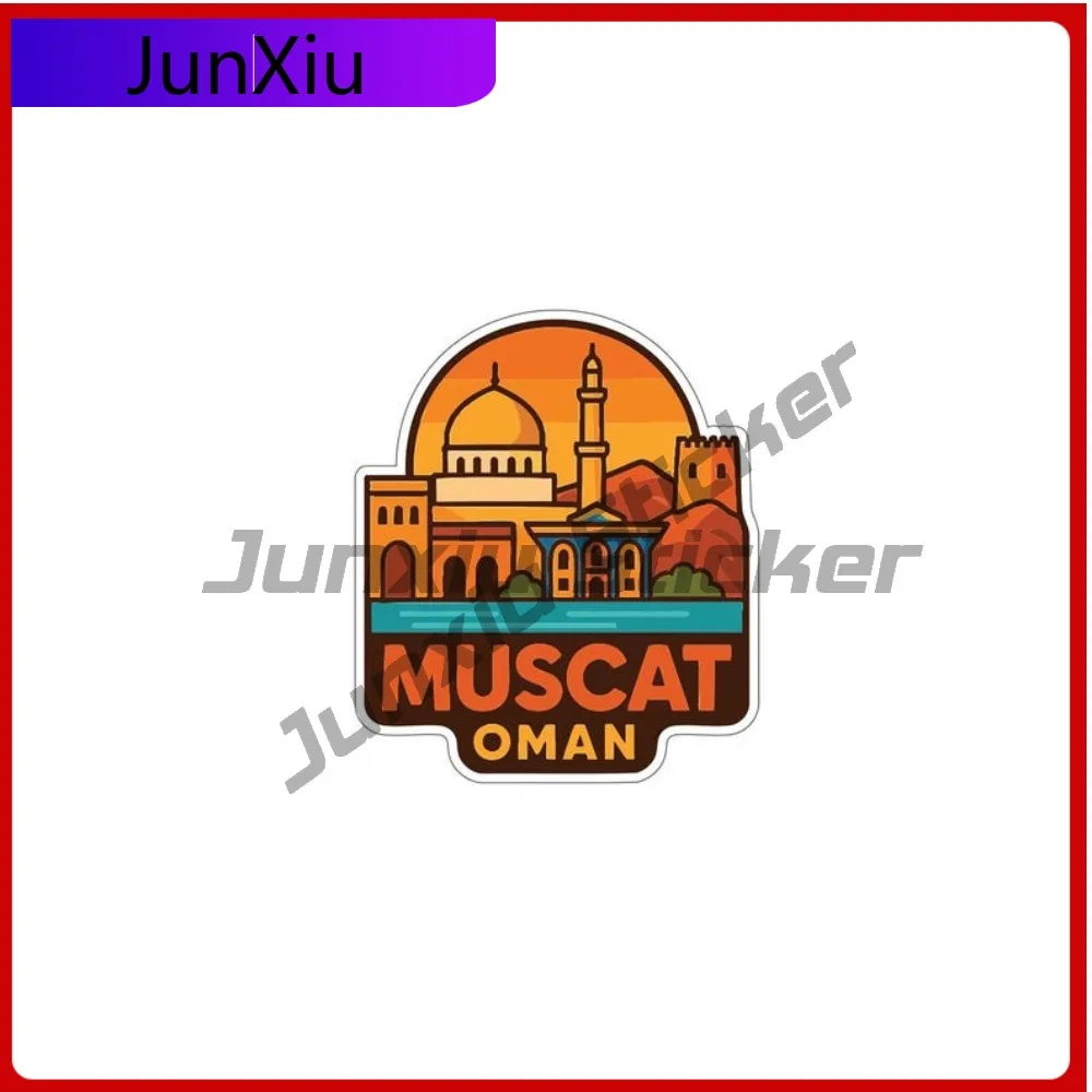 

Виниловая наклейка Muscat Oman City, внешние аксессуары, лобовое стекло для мотокросса, гитара, окна, спортивная наклейка, наклейки для мотоцикла на заказ