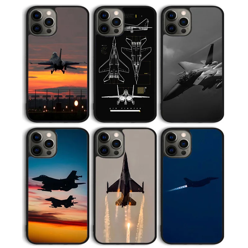 

Jet Fighting Aircraft Phone Case Back Cover for iPhone 16 15 SE2020 14 13 11 12 Pro Max mini XS XR X PlusS Fundas Coque