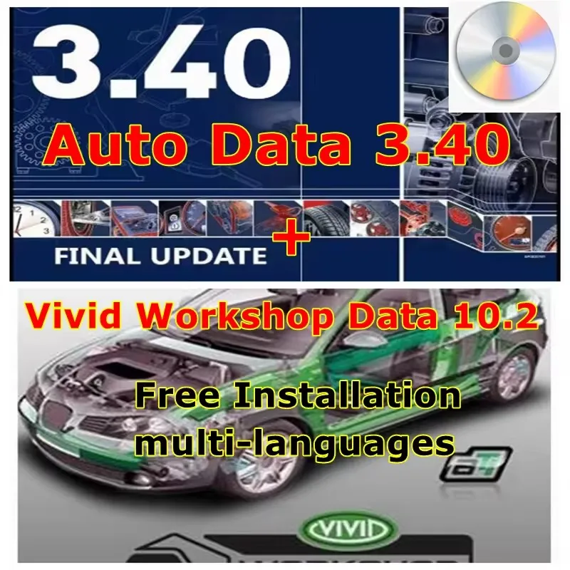 Auto Repair Software Vivid Workshop DATA 10.2 Europe Automotive Repair Software Auto Data 3.40 Auto Data Multi-languages Spanish