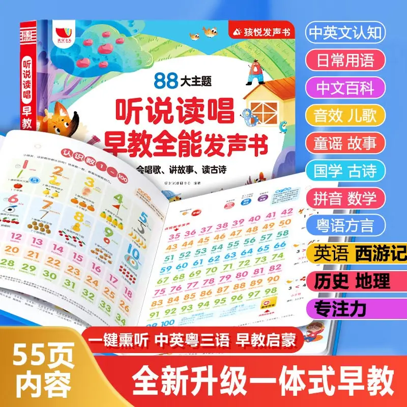 Learning Chinese Character Audiobooks, Literacy, Pinyin & Language Enlightenment, Early Childhood Cognitive Education