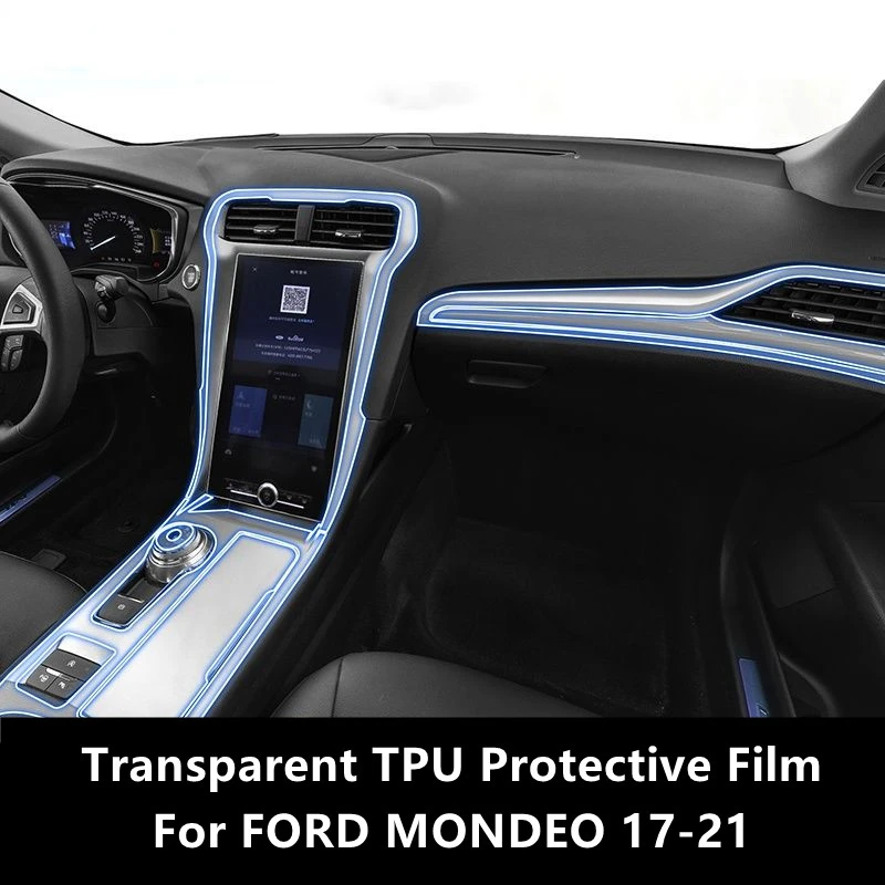 

For FORD MONDEO 17-21 Car Interior Center Console Transparent TPU Protective Film Anti-scratch Repair Film Accessories Refit