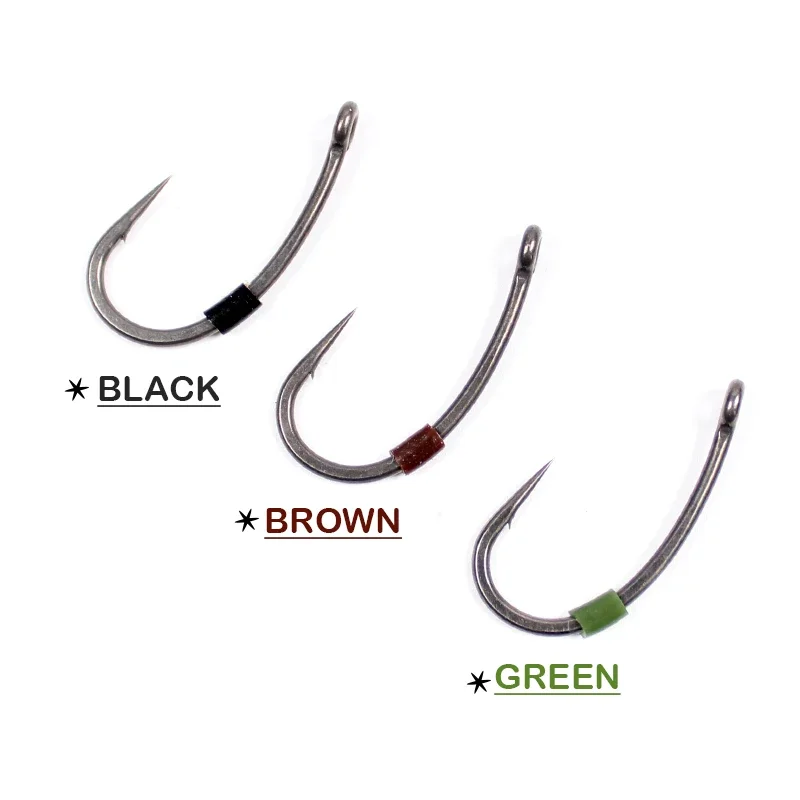 Fishing Silicon Hair Sleeve Fit Over Hook 2 4 6 8 200pcs/box Three Colors Silicon Material For Carp Fishing Hair Rig Tackle
