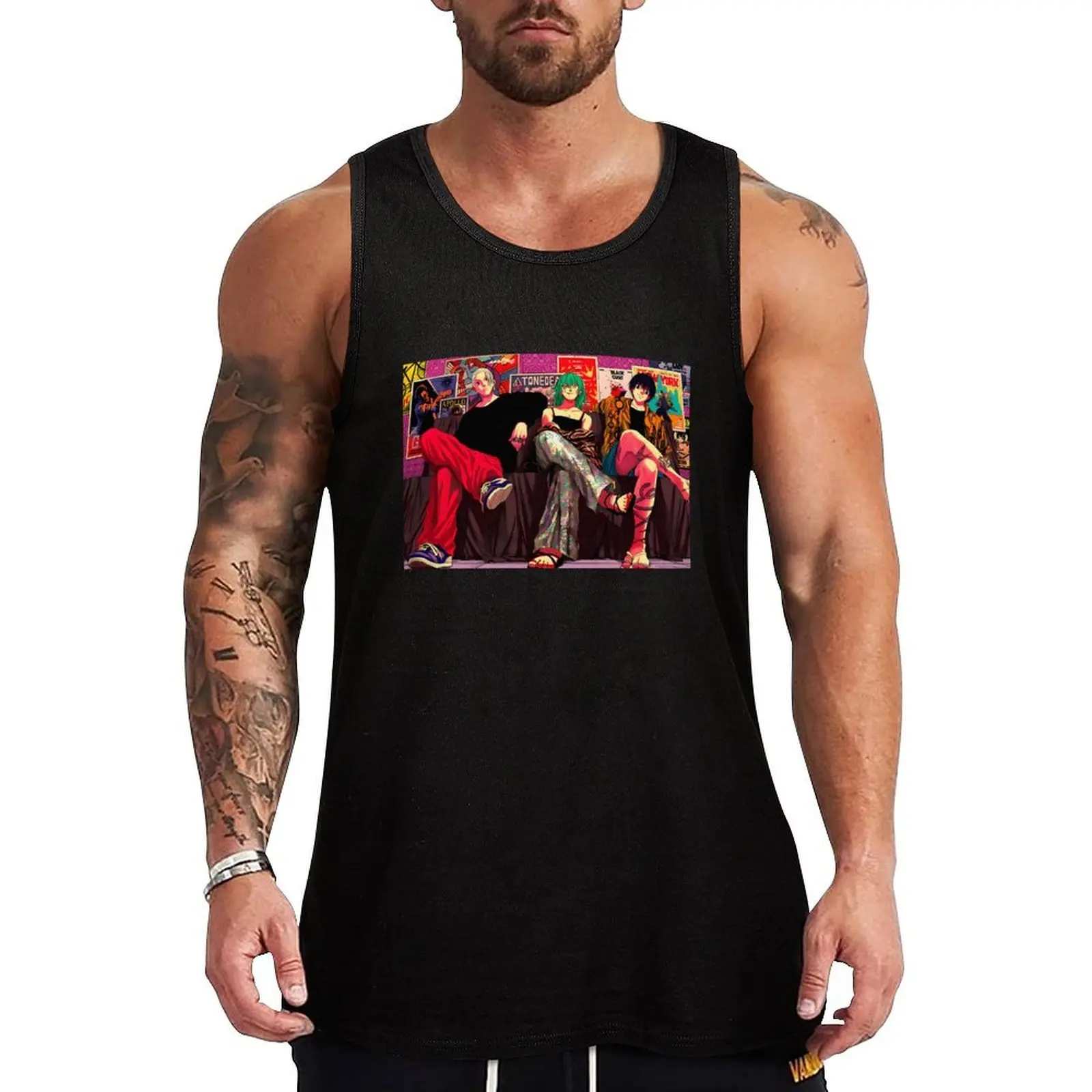 sakamoto convenience store - sakamoto taro sakamoto Tank Top No Wrinkle Tank Top Casual Daily Sleeveless Wear