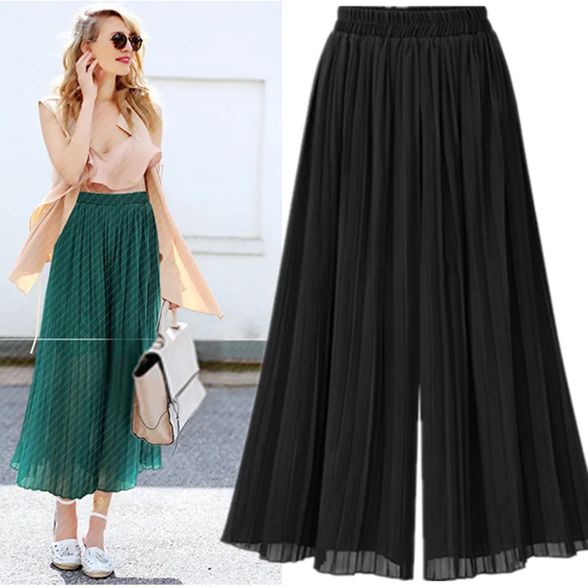 

3Ebay Me Chiffon ftop Skirt Women's Mid-Length Pure Color Pleated Midi Skirt Fre Sle Other Fabric Summer Collection