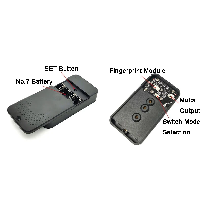 K236-A+R502-A DC6V 4XAAA Battery Case With Fingerprint Control Board Admin/User Fingerprint For Access Control System