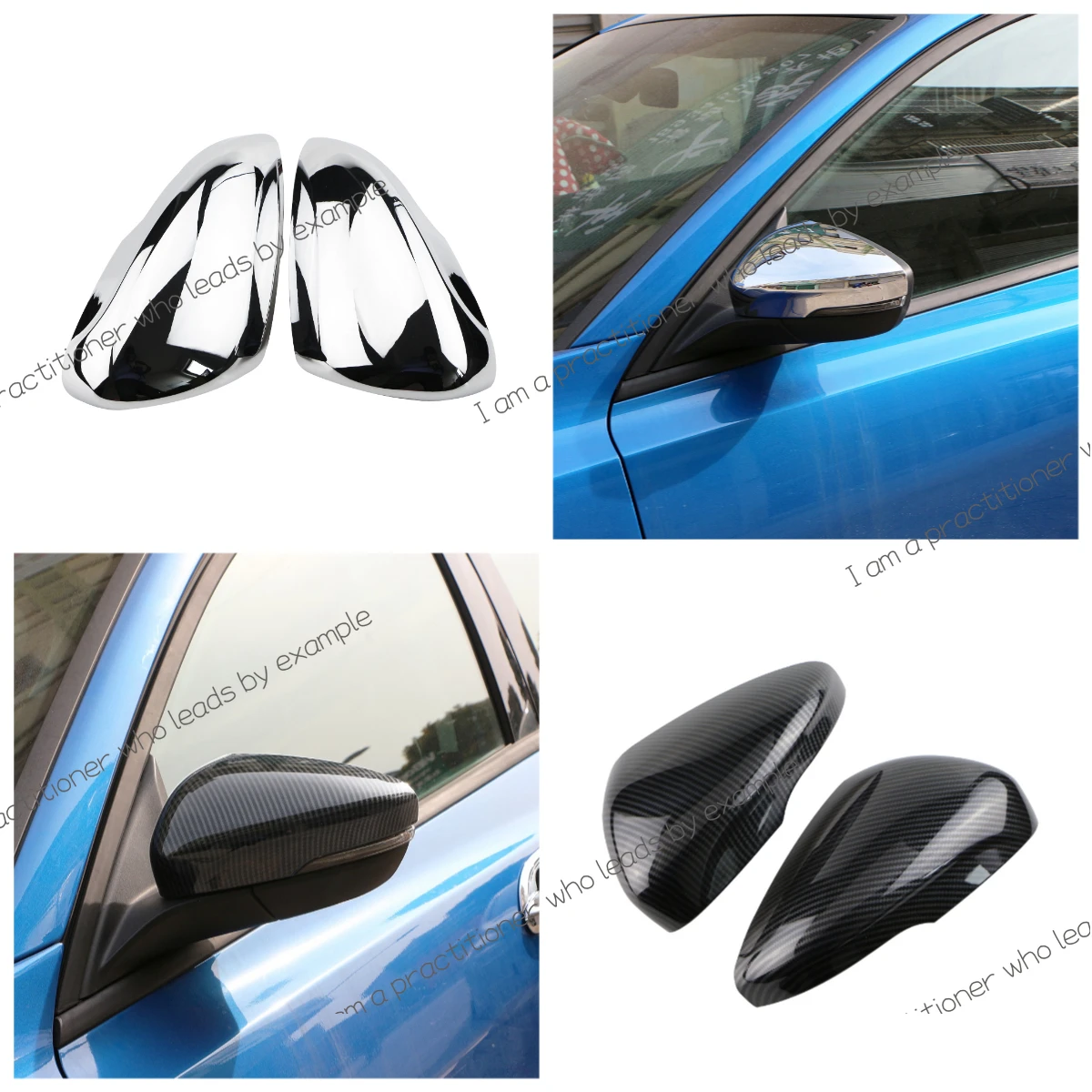 

For Ford Focus MK4 2019-2023 Car Rearview Side Mirror Cover Sticker Wing Cap Exterior Door Rear View Case Trim Accessories