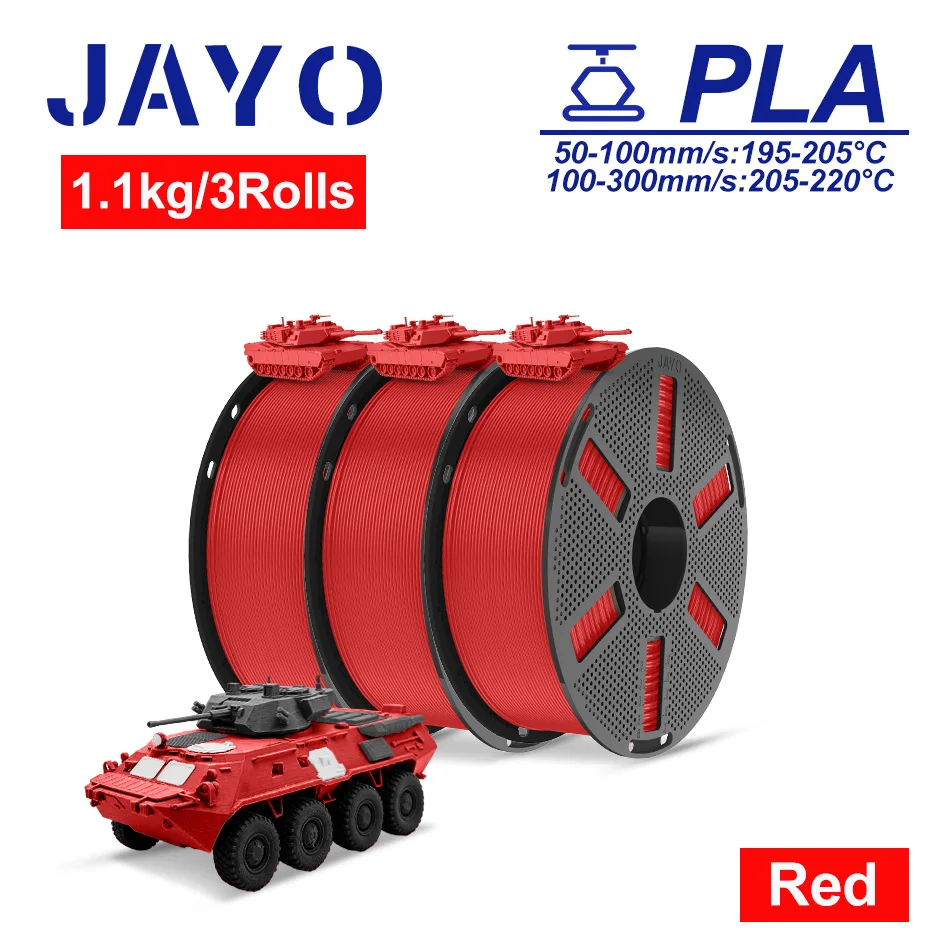 JAYO PLA + / TPU / SILK / PLA Filament 5 Rollen/set 3D Printer Filament Sterk 3D Printmateriaal Voor FDM Geen Klitten