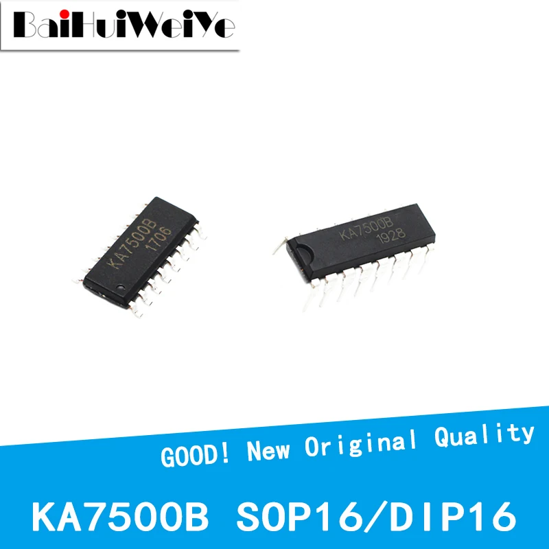 

10 шт./лот KA7500 KA7500B SOP16 DIP16 SMD PWM чип управления источником питания, Новый чипсет хорошего качества