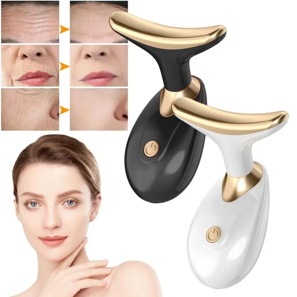 Masseur multifonctionnel pour le visage et le cou – Appareil de beauté alimenté par batterie, cadeau parfait pour les femmes, cadeau idéal pour la Saint-Valentin