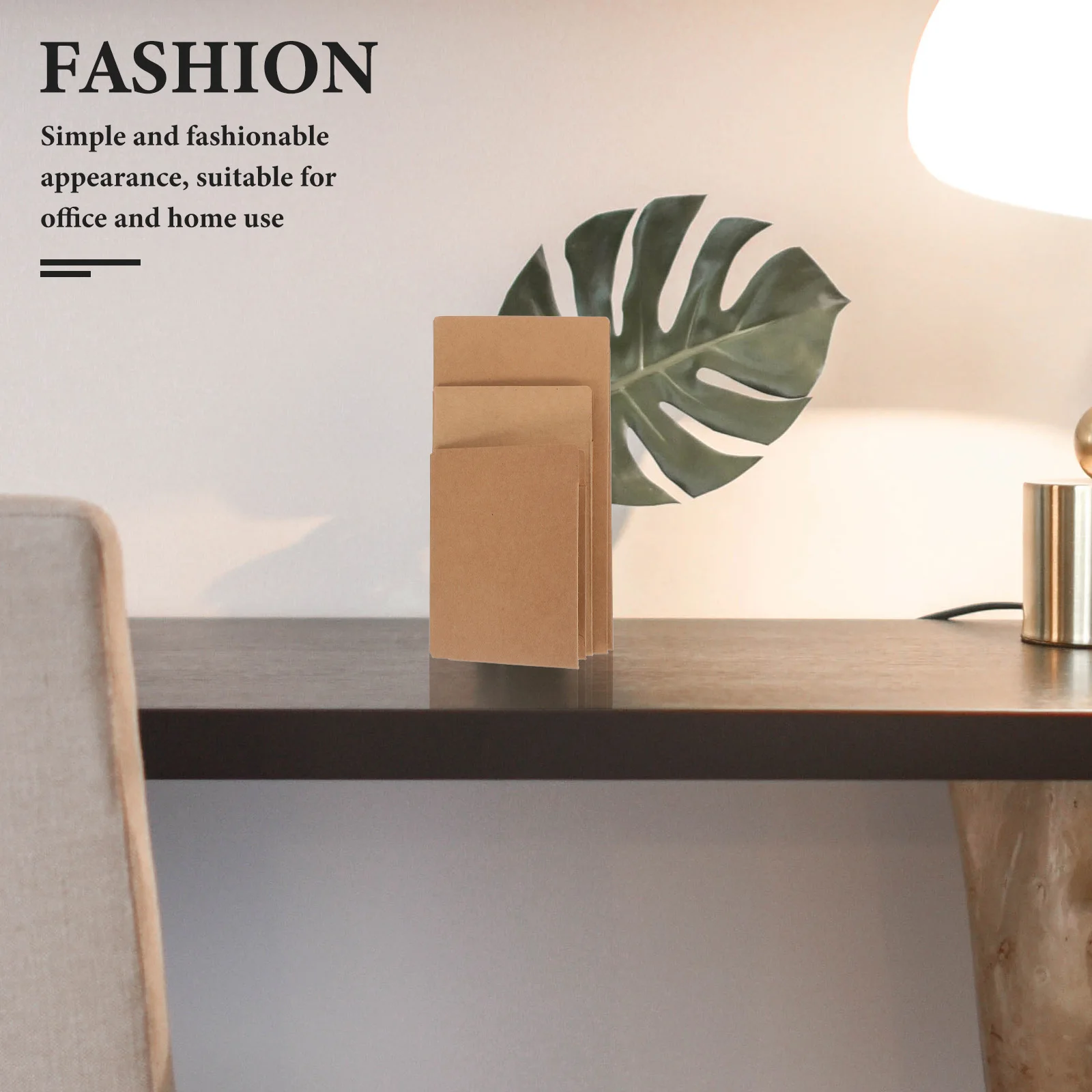 

3 Pcs Kraft Paper Folders Document Holder Receipt Organizer Notebook Case Storage Solution Travel Accessories Zipper