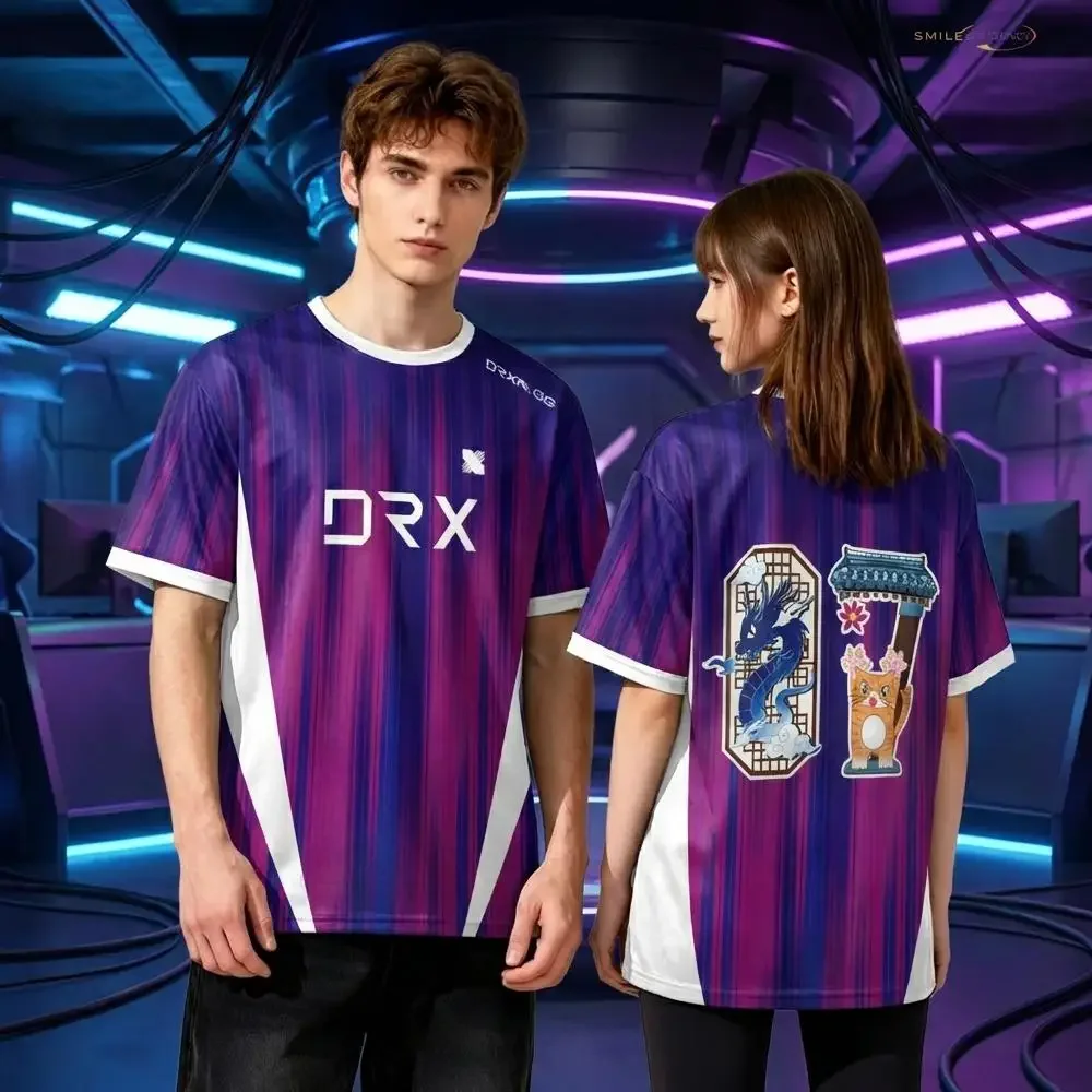 DRX 2026 New Esports Team Uniform T-Shirt A Must-have Tee For Gaming Fans Men's And Women's Breathable Quick-Drying Sports Top