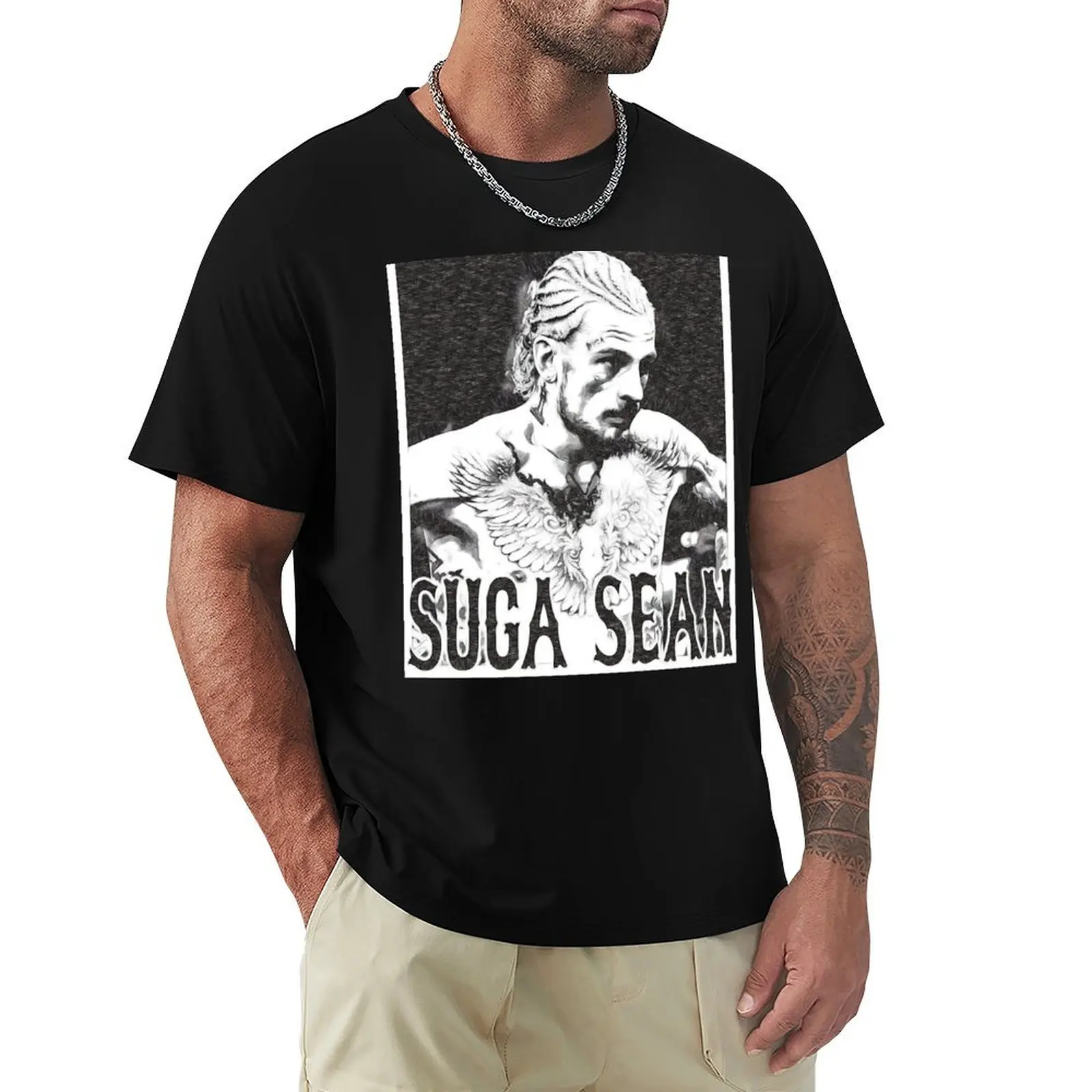 

SUGA SEAN T-Shirt baggy shirts oversized graphic tee Short sleeve tee men