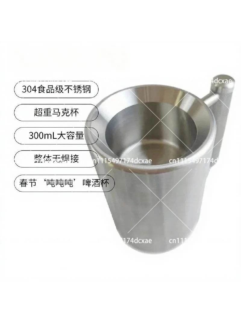 8kg Dumbbell Cup Stainless Steel Sports Water Bottle for Home Gym Fitness 304 Material