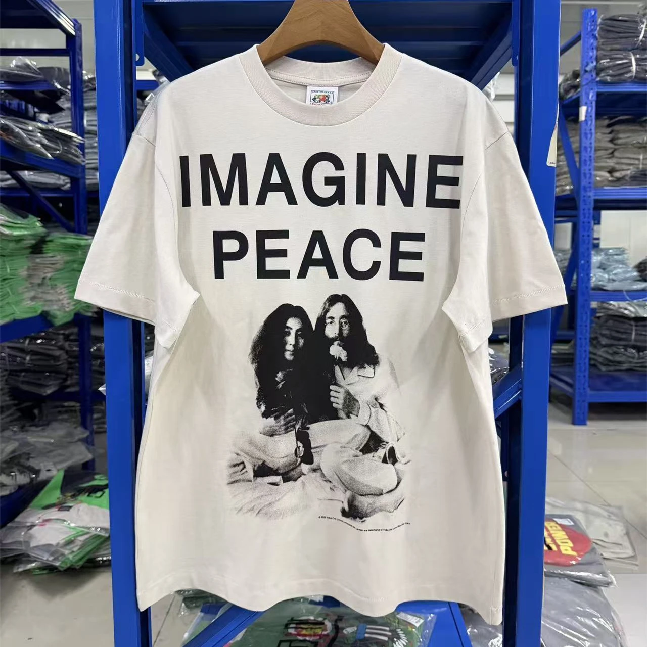 Vintage SAINT IMAGINE PEACE 26SS JL_SS T Shirt Men Women High Quality Tee Tops T-Shirt