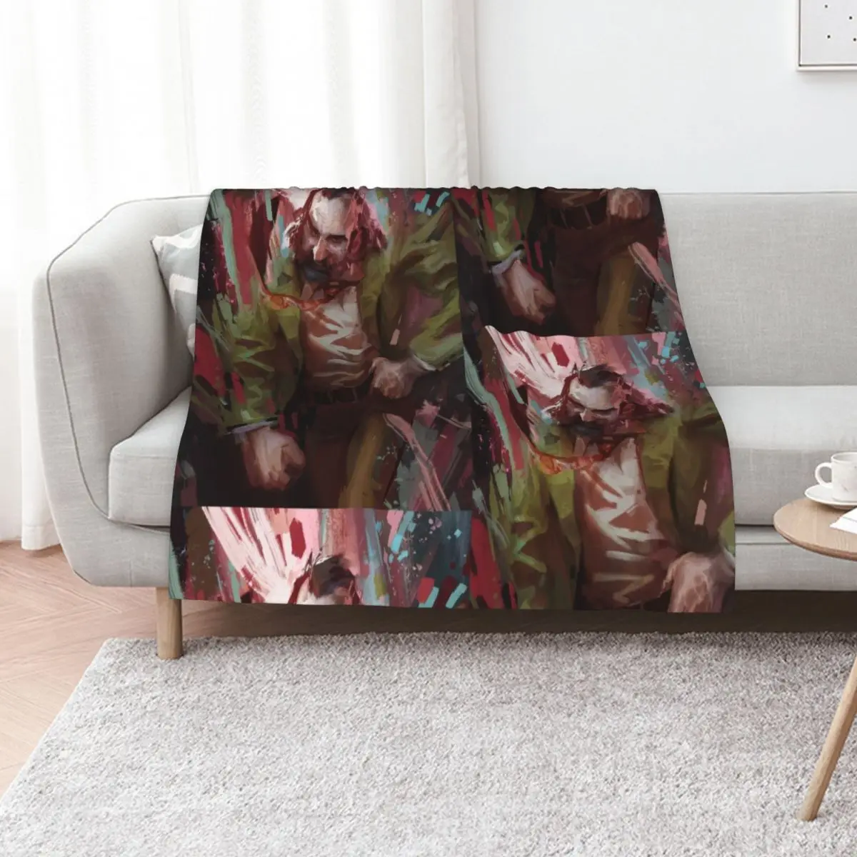 

Disco Elysium Video Game Poster - Disco Elysium Fanart Tshirt Throw Blanket For Decorative Sofa wednesday Fashion Sofas Blankets