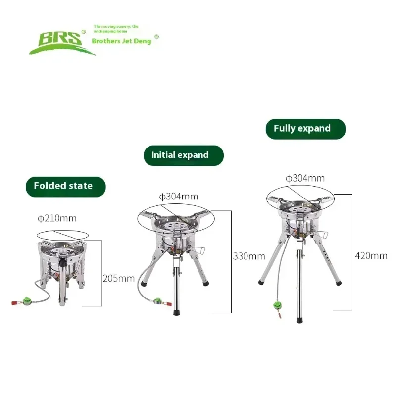 

Портативная газовая горелка BRS-69 Bulin B16 Pro для кемпинга, высокомощная, с термоподогревом