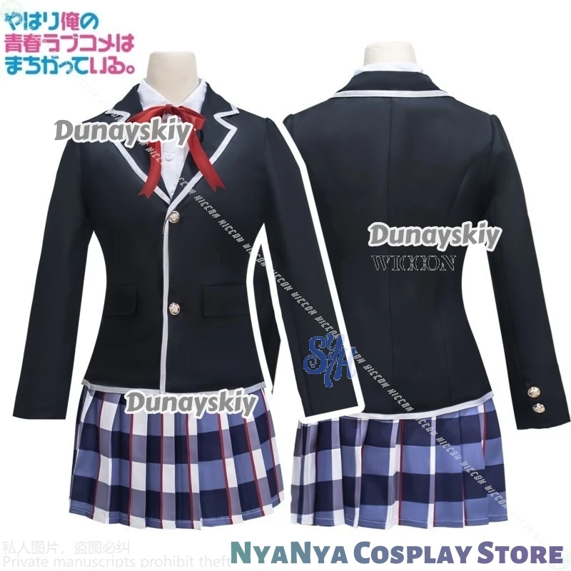My Youth Romantic Comedy Is Wrong, As I Expected Costume Yukinoshita Yukino Cosplay Kawaii JK School Uniform Dress Halloween Cos