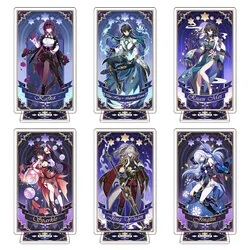 Anime Figure Acrylic Stand Model Plate Desk Decor Standing Sign Figures Black Swan Lunae RuanMei Sprakle Kafka Huohuo Fans Gifts