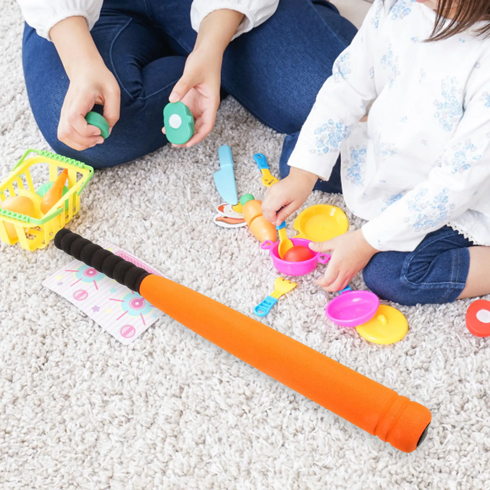 1Set Foam Baseball Bat Ball Set Safe Wear-Resistant Outdoor Baseball Play Equipment for Teenagers Yard Toys for Teenagers