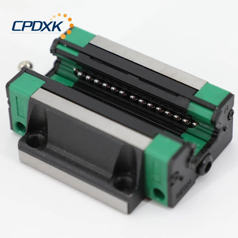 HGR15 /20 / 25 2pcs Linear Guide Rail + 4pcs Linear Block Carriage HGH...CA or HGW...CC for CNC Router