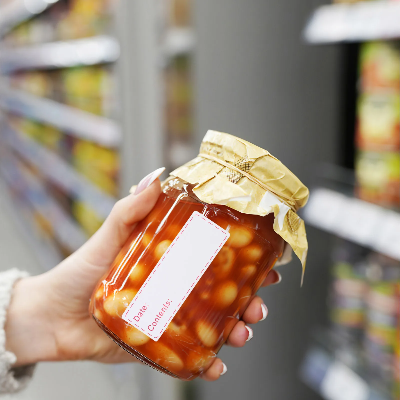 

1 Roll Kitchen Fridge Labels Food Storage Labels with Date Content Tracking Removable Freezer Reminder Stickers for Grocery