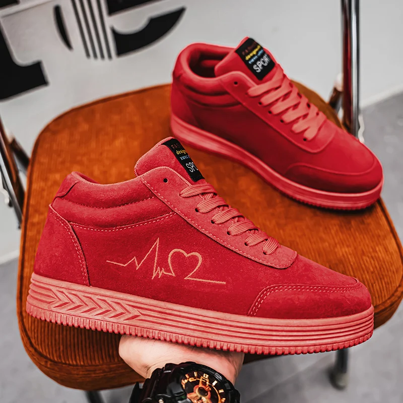 Couple Sneakers Men Women Lover Flat Casual Outdoor Trendy Walking Shoes Lace-up Comfortable Wear-resisting Skate Shoes for Men - Image 6