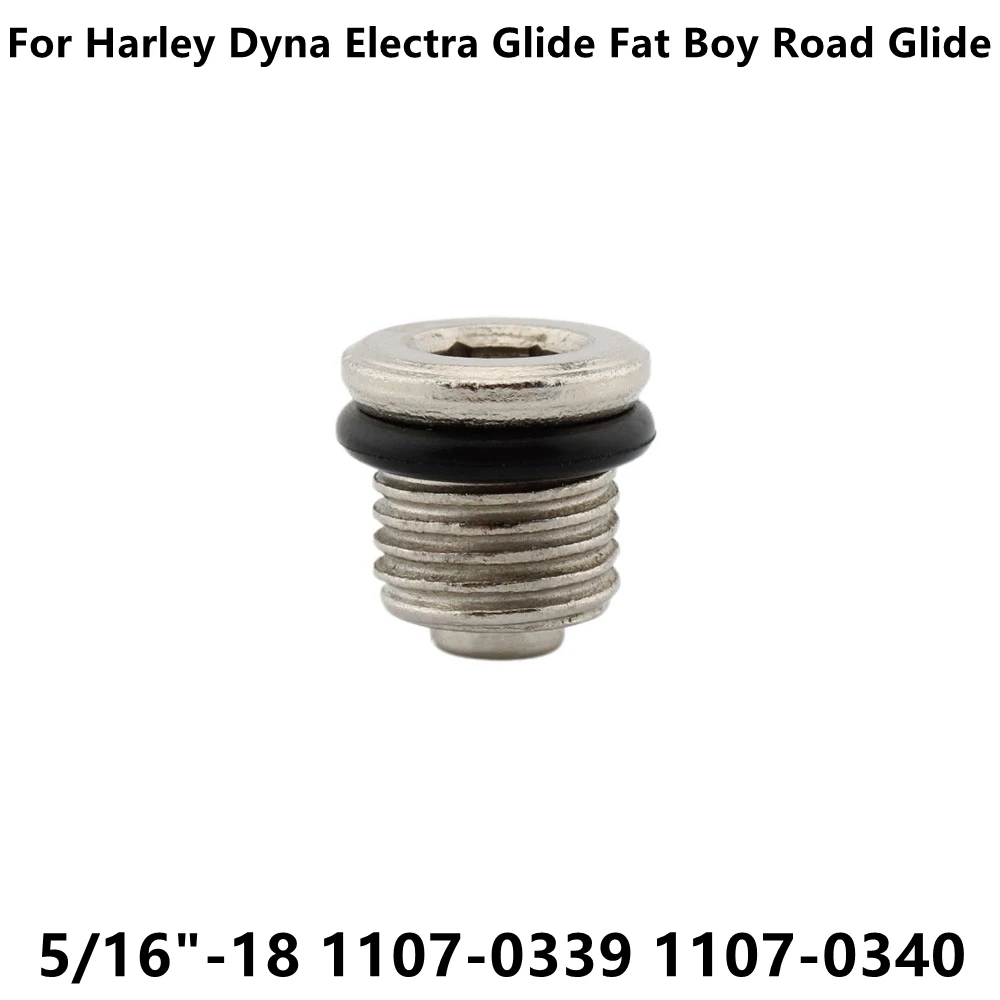 Para harley electra glide softail springer road king transmissão magnética plugue de drenagem primário 5/16 "-18 107-0339 1107-0340