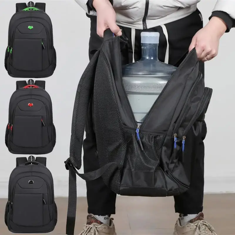 Men\'s Backpacks Oxford Waterproof Rucksack Business Computer Bag Casual Travel Backpack Senior High School Student Schoolbag