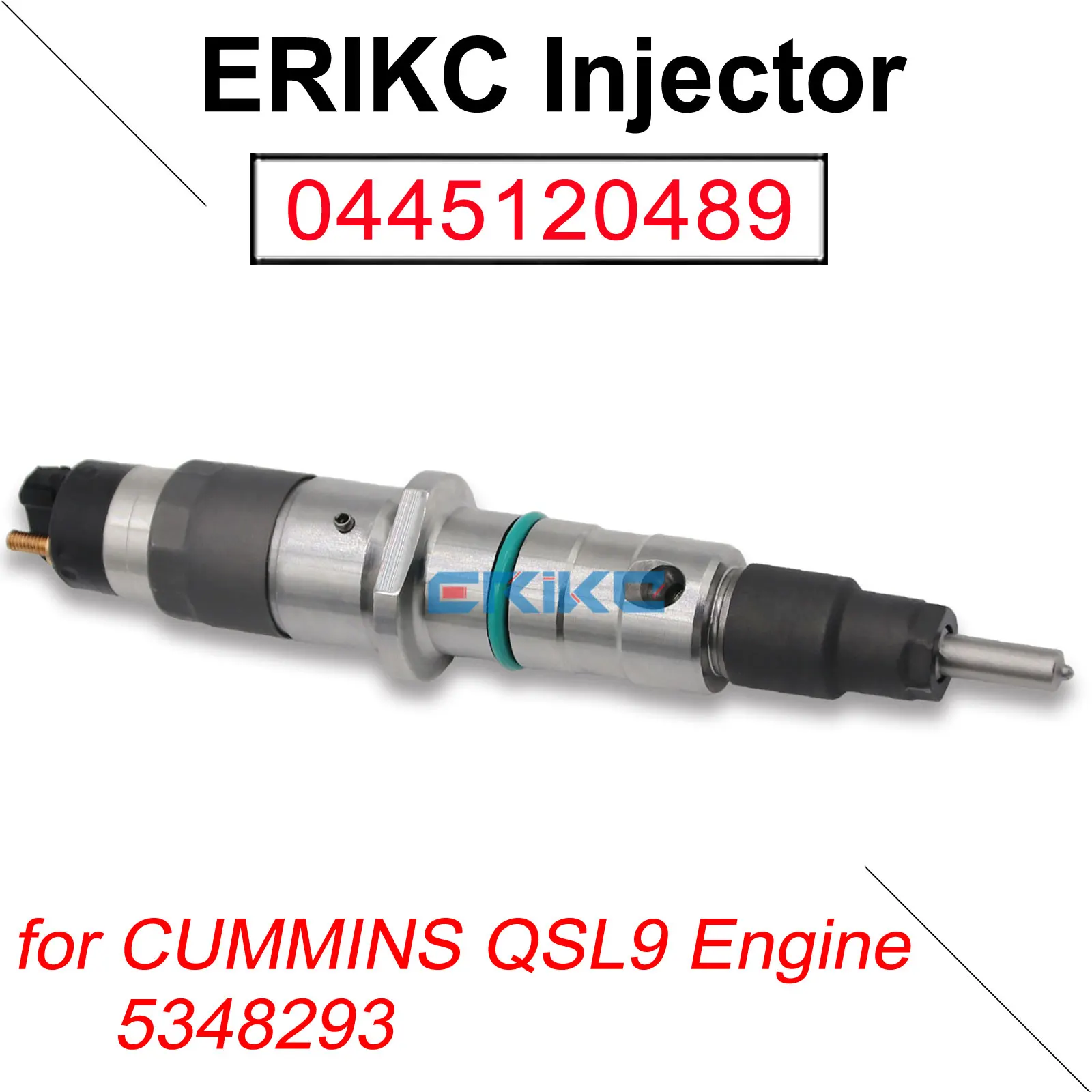 0445120489 Common Rail Fuel Injector 5348293 Diesel Inyector Nozzle 0445 120 489 Fits For Bosch Cummins QSL Engine 0 445 120 489