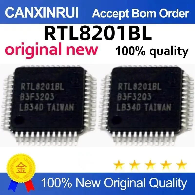 

RTL8201BL RTL82018L QFP48 REALTEK NEW IMPORTED GENUINE ETHERNET CHIP