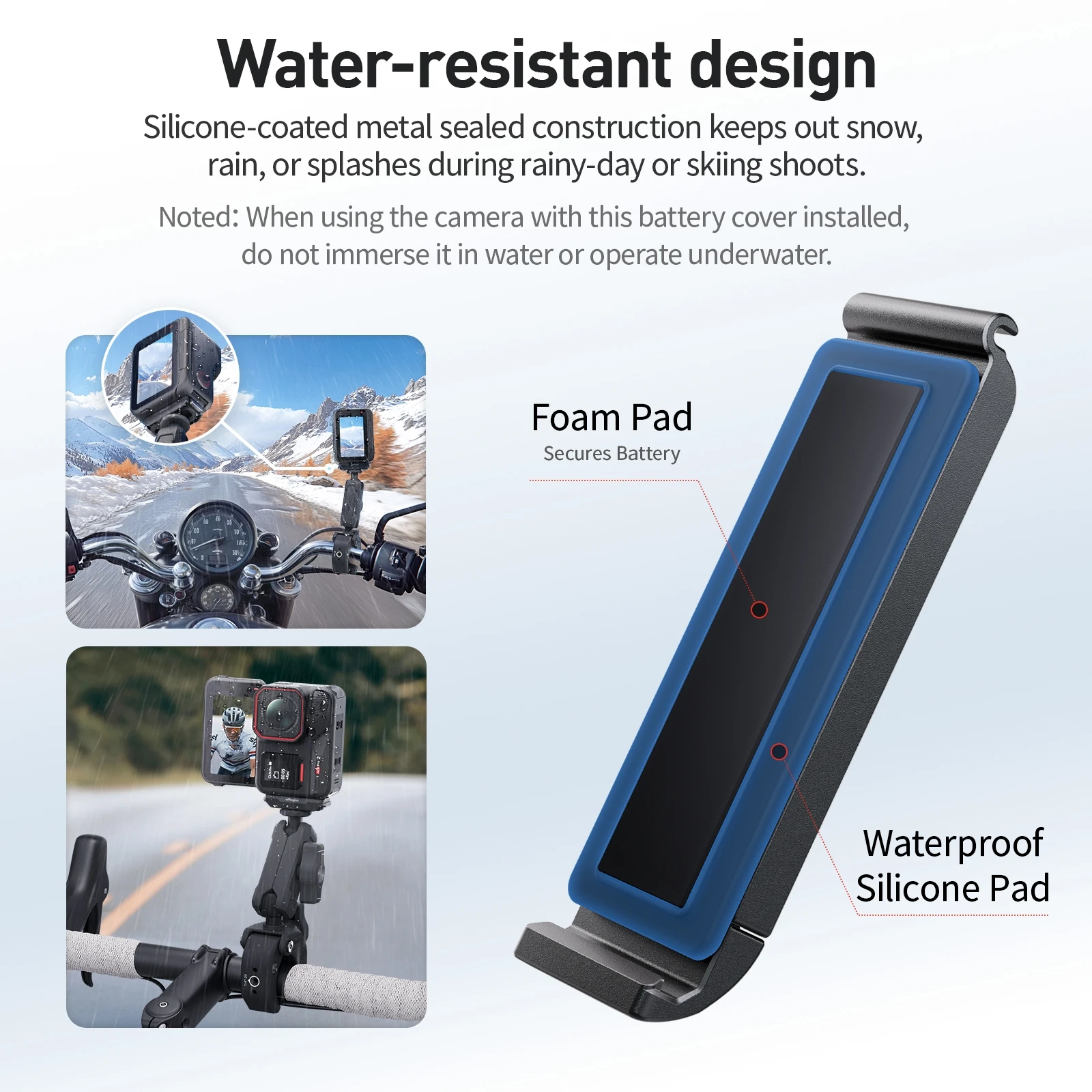 

For Insta360 Ace Pro2 Camera Vertical Shooting Battery Cover Suitable for Ace Pro2 Action Camera Accessories