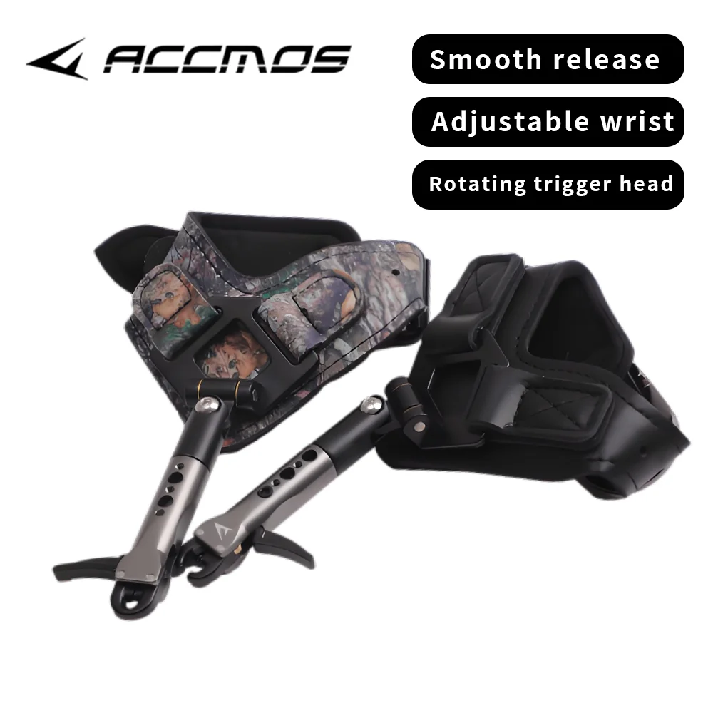 2 Colors Release Aid Archery Bow Wrist Release Professional Caliper Release 360° Rotating Trigger Adjustable Strap Shooting