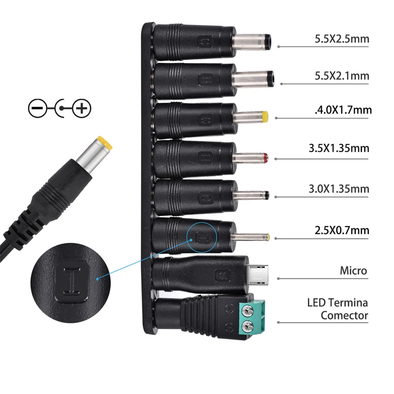 AC DC Jack Adapter Universal Plug DC 5.5MM*2.5MM 4.0MM*1.7MM 6.3MM*3.0MM 3.5MM*1.35MM DC Female Micro USB Connector ﻿
