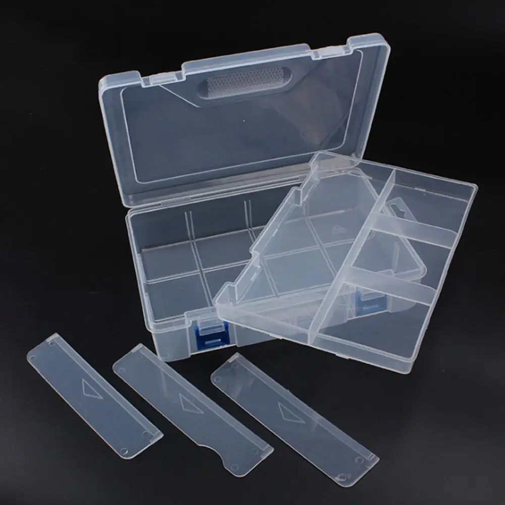 Electronic Components Storage Box Portable Jewelry Screw Organizer Containers Transparent Plastic Storage Box Dropship