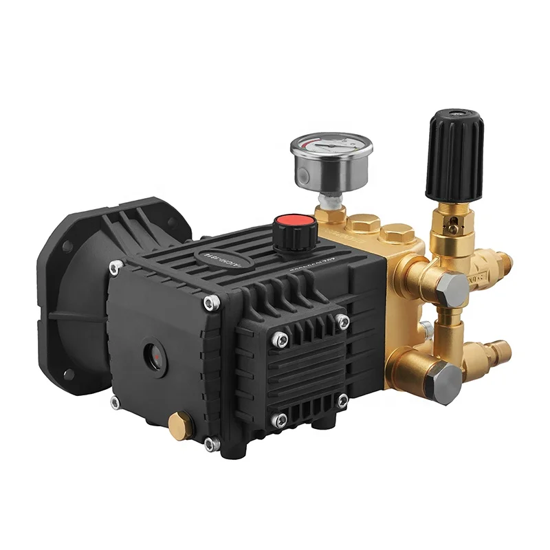 13L Electric High-Pressure Washer Pump 220 Volt Triplex 250 Bar High-Pressure Plunger Pump Cylinder Shape Motor Power Supply