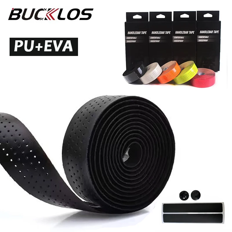 Bicycle Handlebar Tapes Anti-slip Bike Handle Tape Wear Resistant Breathable Comfortable Bar Belts End Plug Cycling Accessories