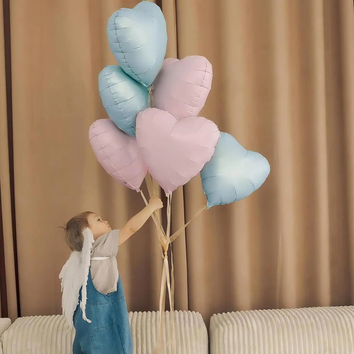 12 Stück 45,7 cm rosa grüne herzförmige Folien-Heliumballons für Babyparty, Hexe, Motto, Geburtstag, Jahrestag, Party-Dekorationen – Detail 18