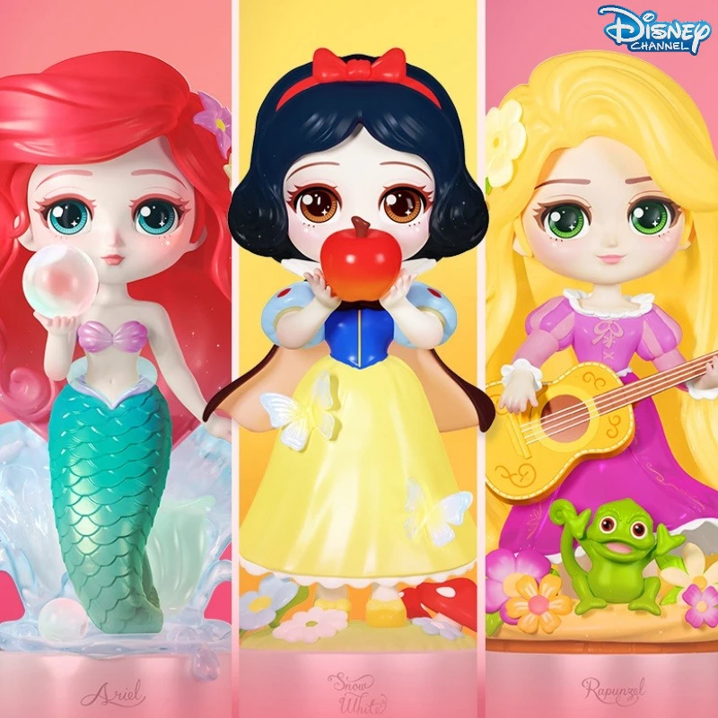 

Disney Snow White Rapunzel Ariel Nature Series Garage Kit Toys Desktop Ornament Doll for Girl Cute Birthday Gifts Toys