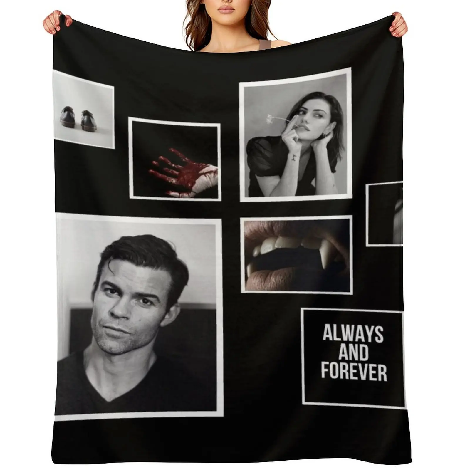 

Elijah Mikaelson Throw Blanket cosplay anime manga Bed decorative Blankets