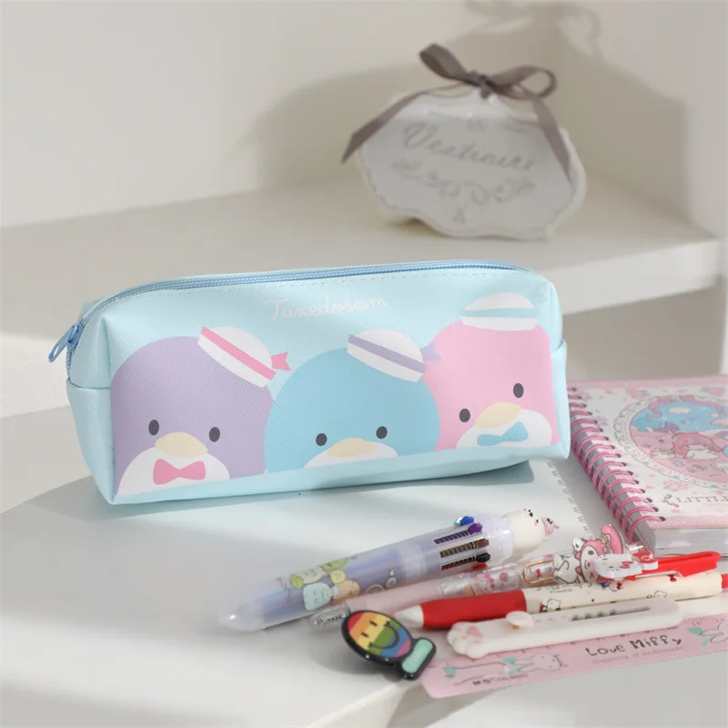 1 قطعة حقيبة أقلام جميلة للموسم حقيبة تخزين أدوات مكتبية صندوق رصاص صندوق رصاص حقيبة أقلام مستديرة #5