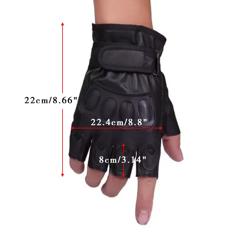 2pcs/Pair Soft Motor Motorbike Riding Racing Men Women Motorcycle Gloves Leather Half Finger Motorcycle Gloves Summer Winter