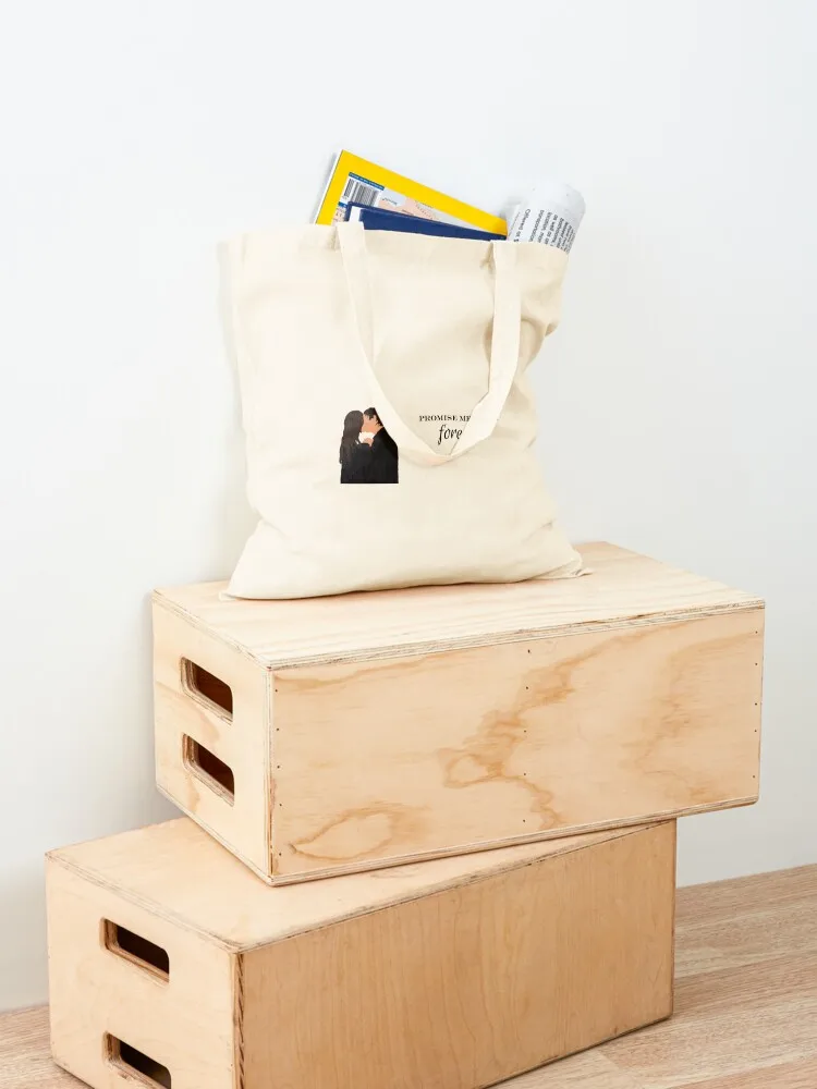 Damon and Elena promise me this is forever Tote Bag hand bag bags for women shopping trolley bag shopping cart bags