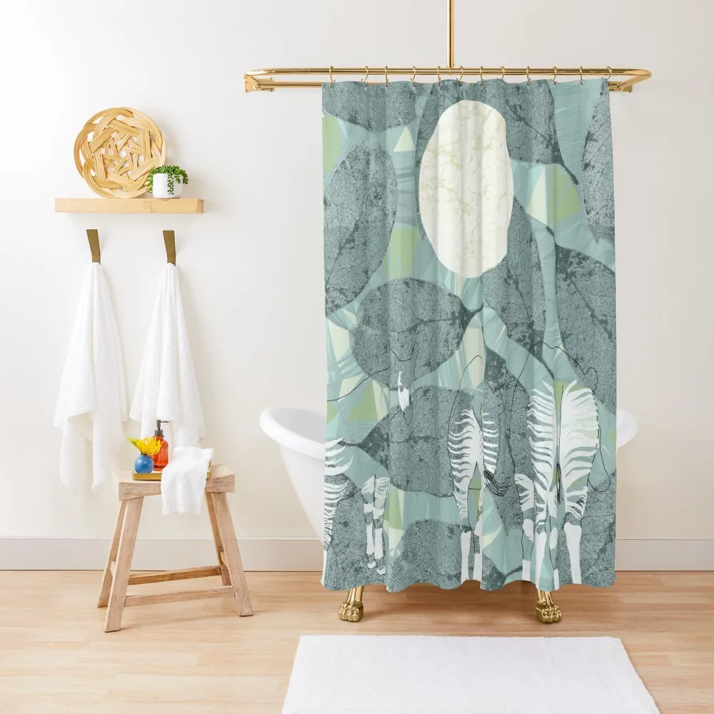 

Okapi Geometric Shower Curtain Luxury Bathroom Waterproof Fabric Shower Shower Set Curtain