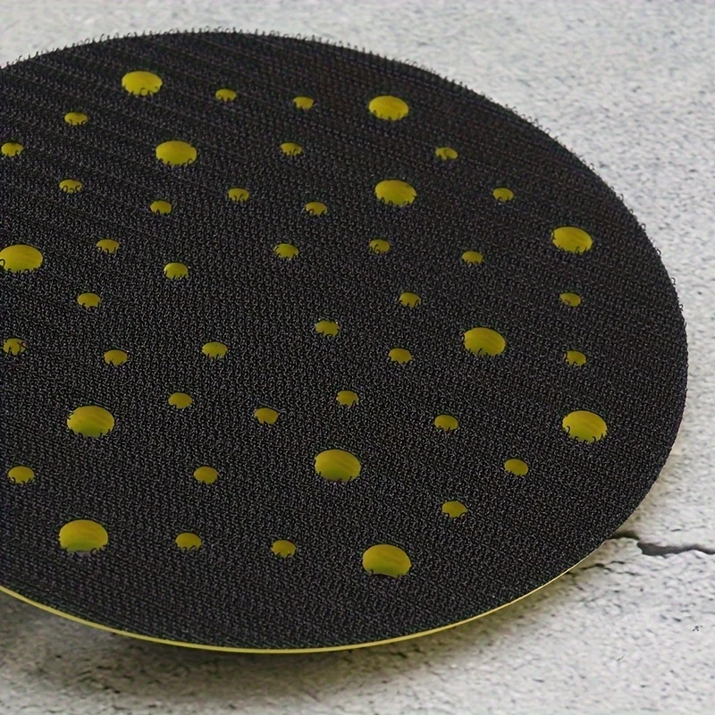 6 Inch dust-free sanding disc，Belt 52 Hole，Hook and loop backing pad for orbital sanders，Nylon Material，Compatible with angle gr