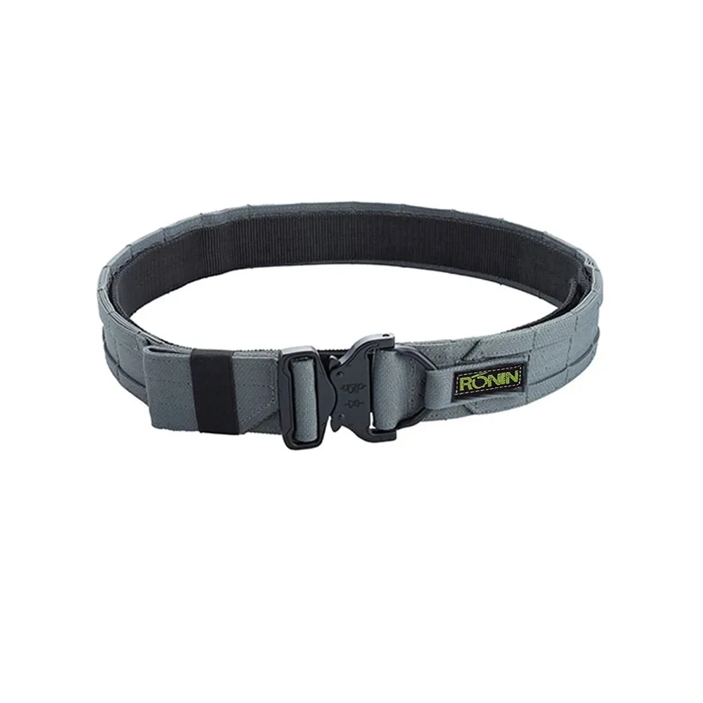 New 1.5 Inch Double Layer Belt Tactical Molle Belt CS Outdoor Hunting Belt