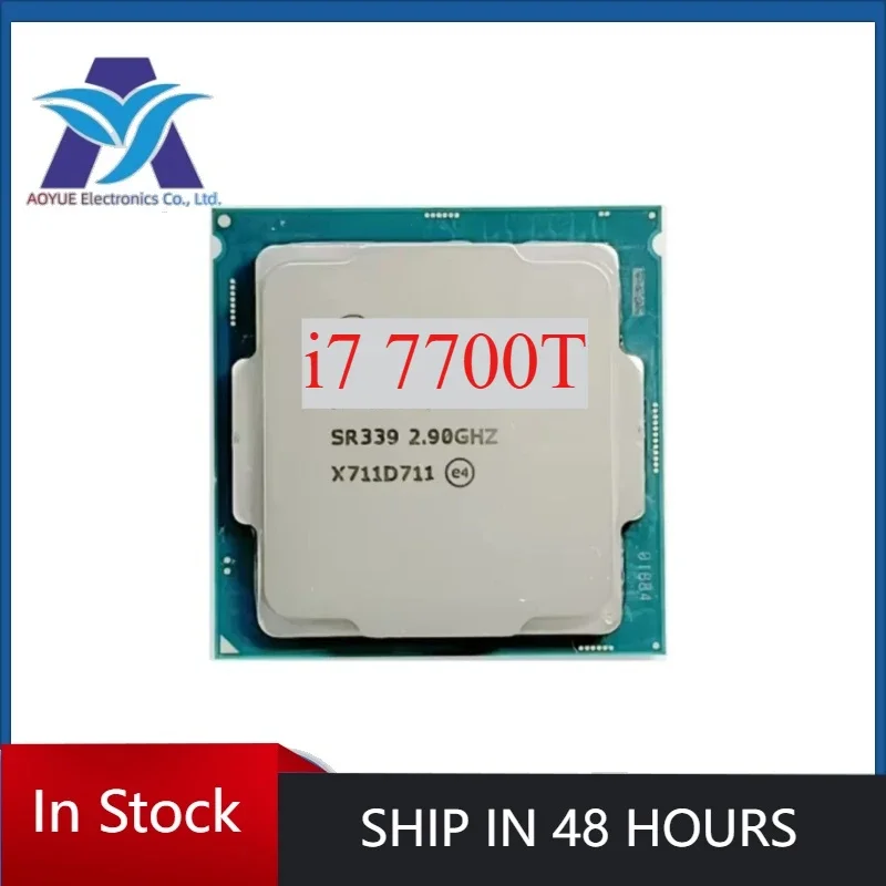 1pcs/lot Intel Core Intel Core i7-7700T i7 7700T 2.9GHz 4-Core 8-Thread CPU 35W LGA 1151 Used Test perfect